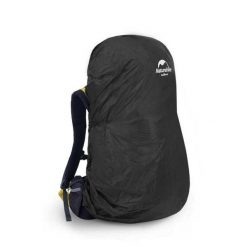 Pokrowiec przeciwdeszczowy na plecak Naturehike 35-45L. Czarne plecaki damskie NATUREHIKE, bez wzorów, sportowe. Za 49.99 zł.