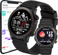 Smartwatch Wenom Smartwatch Zegarek smart watch Menu Polskie Amoled Ciśnienie Tętno Sport. Zegarki smartwatch Wenom, bez wzorów. Za 199.99 zł.