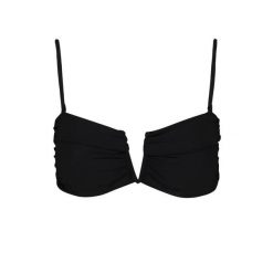 Damski top do kostiumu kąpielowego Barts Solid Bandeau. Czarne stroje kąpielowe damskie Barts, bez wzorów, z gumy. Za 255.50 zł.