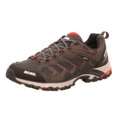 Buty trekkingowe męskie Meindl Caribe Gtx. Czerwone buty sportowe męskie MEINDL, bez wzorów, z materiału, bez zapięcia. Za 849.00 zł.