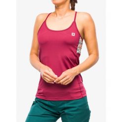 Top wspinaczkowy damski Ocun Arista Top. Czerwone koszulki sportowe damskie Ocun, bez wzorów, bez ramiączek. Za 119.99 zł.