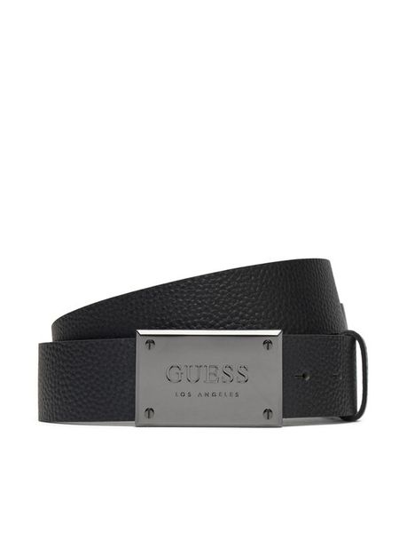 Guess Pasek Męski BMGRTU P5140 Czarny. Czarne paski męskie Guess, ze skóry. Za 149.99 zł.
