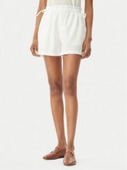 Seafolly Szorty materiałowe Beach Edit 55721-SH Biały Relaxed Fit. Białe szorty damskie Seafolly, bez wzorów, z bawełny. Za 359.99 zł.