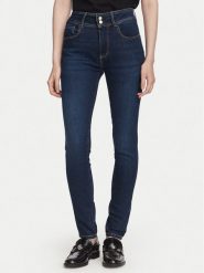 Guess Jeansy W6YA34 D1593 Granatowy Shaping Fit. Niebieskie jeansy damskie Guess, z aplikacjami, z bawełny. Za 474.99 zł.