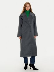 Imperial Płaszcz zimowy KI54IID Szary Loose Fit. Szare płaszcze damskie Imperial, na zimę, m, bez wzorów, z syntetyku, bez kołnierzyka, bez kaptura. Za 769.99 zł.