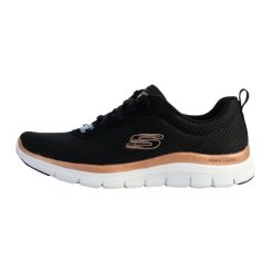 Buty sportowe damskie Skechers Flex Appeal 4.0 Brillant View. Białe obuwie sportowe damskie Skechers, bez wzorów, bez zapięcia, do biegania. Za 259.99 zł.