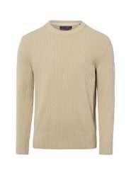 Marc O'Polo sweter z dzianiny Mężczyźni Bawełna beżowy, XXL. Brązowe swetry męskie Marc O'Polo, m, bez wzorów, z bawełny, bez kołnierzyka, bez ramiączek. Za 379.95 zł.