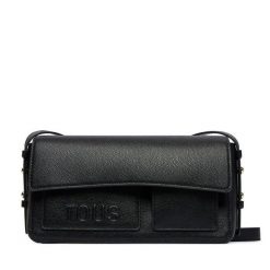Torebka TOUS. Czarne listonoszki damskie tous, bez wzorów, bez dodatków. Za 849.99 zł.