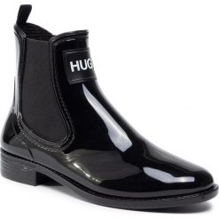 Kalosze HUGO - Nolita Rain Bootie 50419674 10222177 01 Black 01. Czarne kalosze damskie Hugo, bez wzorów, z materiału, bez zapięcia. Za 429.00 zł.