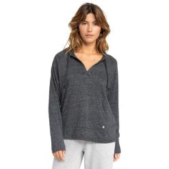 Bluza z kapturem dla Kobiety DESTINATION SURF Czarny. Brązowe bluzy damskie Roxy, bez wzorów, z bawełny, casualowe, bez ramiączek, z kapturem. Za 229.99 zł.