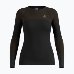 Longsleeve termoaktywny damski ODLO Fundamentals. Czarne bielizna sportowa damska ODLO, bez wzorów. Za 209.99 zł.