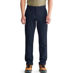 Spodnie Męskie Timberland Sargent Lake Stretch Twill Slim. Niebieskie eleganckie spodnie męskie Timberland, bez wzorów. Za 328.40 zł.