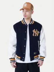 New Era Kurtka bomber Yankees MLB Floral 60596332 Granatowy Regular Fit. Niebieskie kurtki męskie New Era, l, bez wzorów, z wełny, bez kaptura. Za 579.99 zł.