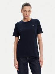 Tommy Hilfiger T-Shirt WW0WW45522 Granatowy Regular Fit. Niebieskie t-shirty damskie Tommy Hilfiger, xs, bez wzorów, z bawełny, bez kołnierzyka, bez ramiączek. Za 119.99 zł.