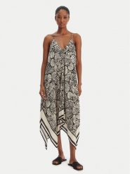 Seafolly Sukienka letnia C Shells 55763-DR Czarny Regular Fit. Czarne sukienki damskie Seafolly, na lato, m, bez wzorów, z wiskozy, bez kołnierzyka, bez ramiączek. Za 659.99 zł.