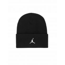 Czapka zimowa NIKE JORDAN SATIN BEANIE. Czarne czapki damskie Jordan, na zimę, bez wzorów. Za 158.00 zł.