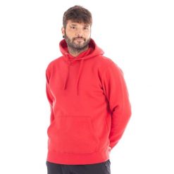 Bluza SOFTEE Kelvin dla dorosłych z kapturem. Czerwone bluzy męskie Softee, bez wzorów, z kapturem. Za 170.99 zł.
