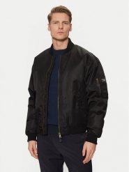 Guess Jeans Kurtka bomber M5RL81 WHAA2 Czarny Regular Fit. Czarne kurtki męskie Guess Jeans, m, z aplikacjami, z jeansu, bez kaptura. Za 579.99 zł.