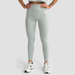 Legginsy damskie fitness z wysokim stanem Limitless. Zielone legginsy damskie GYMBEAM, m, bez wzorów, z elastanu, z podwyższonym stanem, na fitness i siłownię. Za 115.90 zł.