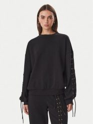Liu Jo Bluza TF6276 F0334 Czarny Relaxed Fit. Czarne bluzy damskie Liu Jo, xl, bez wzorów, z bawełny, bez ramiączek, bez kaptura. Za 649.99 zł.