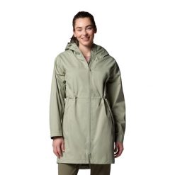 Kurtka softshell damska Columbia Weekend Adventure II Long Shell. Zielone kurtki sportowe damskie Columbia, xs, bez wzorów, z softshellu, bez ramiączek, bez kaptura, trekkingowe. Za 549.99 zł.