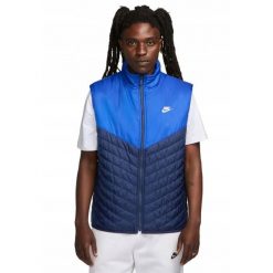 Kurtka Męska ThermaFit Windrunner. Niebieskie kurtki męskie Nike, m, bez wzorów, sportowe, bez kaptura. Za 414.99 zł.