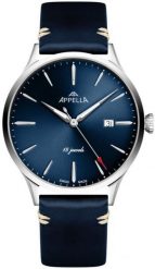 Zegarek męski Appella L90.5215M niebieski. Niebieskie zegarki męskie Appella, bez wzorów. Za 3,280.00 zł.