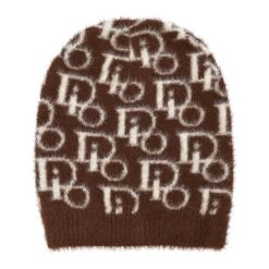 Brązowa Elegancka Czapka Alpaka Damska Armodo. Brązowe czapki damskie Armodo, na zimę, bez wzorów, z wełny, eleganckie. Za 49.99 zł.