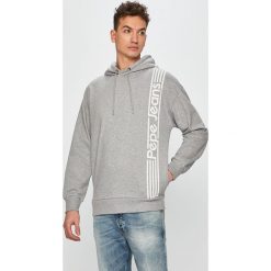 Pepe Jeans - Bluza. Szare bluzy męskie Pepe Jeans, l, bez wzorów, z bawełny, bez ramiączek, z kapturem. W wyprzedaży za 159.90 zł.
