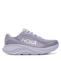 Buty do biegania Hoka. Fioletowe obuwie sportowe damskie HOKA, bez wzorów, bez zapięcia, do biegania. Za 579.99 zł.