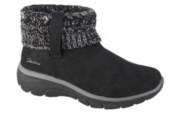 Buty zimowe damskie, Easy Going - Cozy Weather. Czarne obuwie trekkingowe damskie Skechers, z materiału, bez zapięcia. Za 279.99 zł.