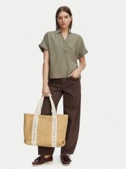 U.S. Polo Assn. Torebka BEUXT8692WP5 Beżowy ciemny. Brązowe shopperki damskie U.S. Polo Assn., bez wzorów, z syntetyku, bez dodatków. Za 124.99 zł.