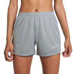 Damskie Spodenki Dri FIT Academy Shorts. Szare szorty damskie Nike, bez wzorów, sportowe. Za 59.99 zł.