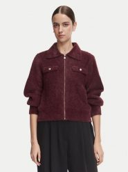 Morgan Kardigan 232-MDOMI Bordowy Regular Fit. Czerwone kardigany damskie Morgan, s, bez wzorów, z syntetyku, bez kołnierzyka. Za 299.99 zł.
