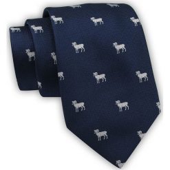 Krawat Alties (7 cm) - Znaki Zodiaku: BARAN. Niebieskie krawaty i muchy Alties, bez wzorów, z tkaniny, eleganckie. Za 40.00 zł.