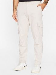 Only & Sons Spodnie materiałowe 22025431 Écru Tapered Fit. Spodnie materiałowe męskie Only & Sons, bez wzorów, z bawełny. Za 269.99 zł.