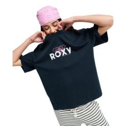 Koszulka z krótkim rękawem dla Kobiety HANGLOOSE ART Czarny. Szare bluzki damskie Roxy, m, bez wzorów, z bawełny, bez ramiączek. Za 109.99 zł.