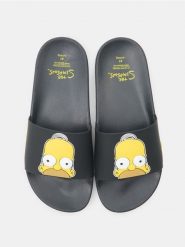 Klapki The Simpsons - czarny. Czarne klapki męskie Sinsay, bez wzorów, bez zapięcia. Za 39.99 zł.