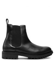 Calvin Klein Sztyblety Chelsea HM0HM01562 Czarny. Czarne botki męskie Calvin Klein, bez wzorów, ze skóry, bez obcasa, bez zapięcia. Za 843.66 zł.