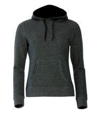 Clique Classic Hoody Women - damska bluza z kapturem anthracite melange. Szare bluzy damskie CLIQUE, s, bez wzorów, z bawełny, bez ramiączek, z kapturem. Za 212.53 zł.