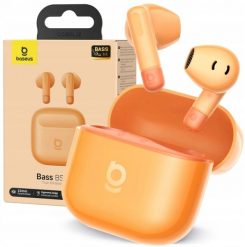 Słuchawki Baseus Słuchawki douszne Baseus Bass BS2 Lite TWS - pomarańczowe. Brązowe słuchawki douszne Baseus. Za 48.15 zł.