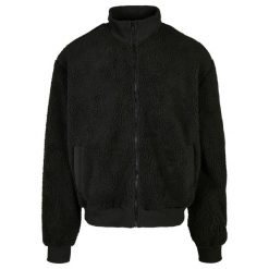 Kurtka Urban Classics boxy sherpa. Czarne kurtki męskie Urban Classics, m, bez wzorów, bez kaptura. Za 336.00 zł.
