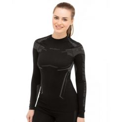 Bluza termoaktywna Damska Brubeck DRY. Fioletowe bielizna sportowa damska Brubeck, m, bez wzorów, z poliamidu, sportowe, bez ramiączek, bez kaptura. Za 159.99 zł.