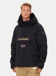 Napapijri Kurtka anorak Rainforest Next NP0A4IB9 Czarny Regular Fit. Czarne kurtki męskie Napapijri, m, bez wzorów, z syntetyku, bez kaptura. Za 869.99 zł.