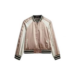 Kurtka damska Superdry Suikajan. Brązowe kurtki sportowe damskie Superdry, xs, bez wzorów, z materiału, bez ramiączek, bez kaptura, trekkingowe. Za 560.30 zł.