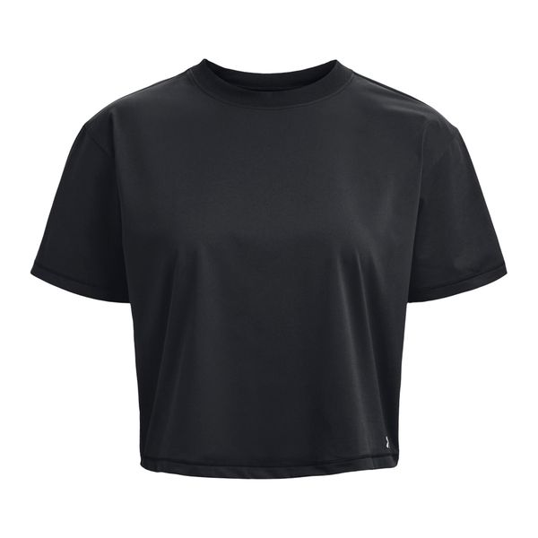 Koszulka fitness damska Under Armour Meridian. Czarne bluzki damskie Under Armour, xl, bez wzorów, sportowe, bez kołnierzyka, bez ramiączek. Za 119.99 zł.