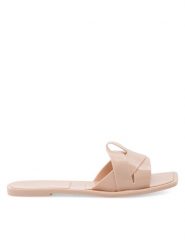JENNY Klapki CT0803-4 Beżowy. Brązowe klapki damskie Jenny, bez wzorów, z tworzywa sztucznego, bez obcasa, bez zapięcia. Za 39.99 zł.