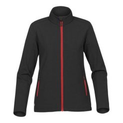 Kurtka Damska Orbiter Soft Shell. Czarne kurtki sportowe damskie STORMTECH, s, bez wzorów, bez ramiączek, bez kaptura, trekkingowe. Za 259.99 zł.