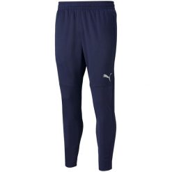 Męskie Treningowe Spodnie Do Biegania TeamFINAL. Czarne spodnie sportowe męskie Puma, m, bez wzorów, do biegania. Za 329.99 zł.