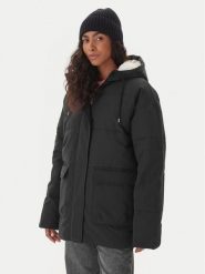Roxy Płaszcz zimowy ERJJK03666 Czarny Regular Fit. Czarne płaszcze damskie Roxy, na zimę, xs, bez wzorów, z bawełny, bez kołnierzyka, bez kaptura. Za 599.99 zł.